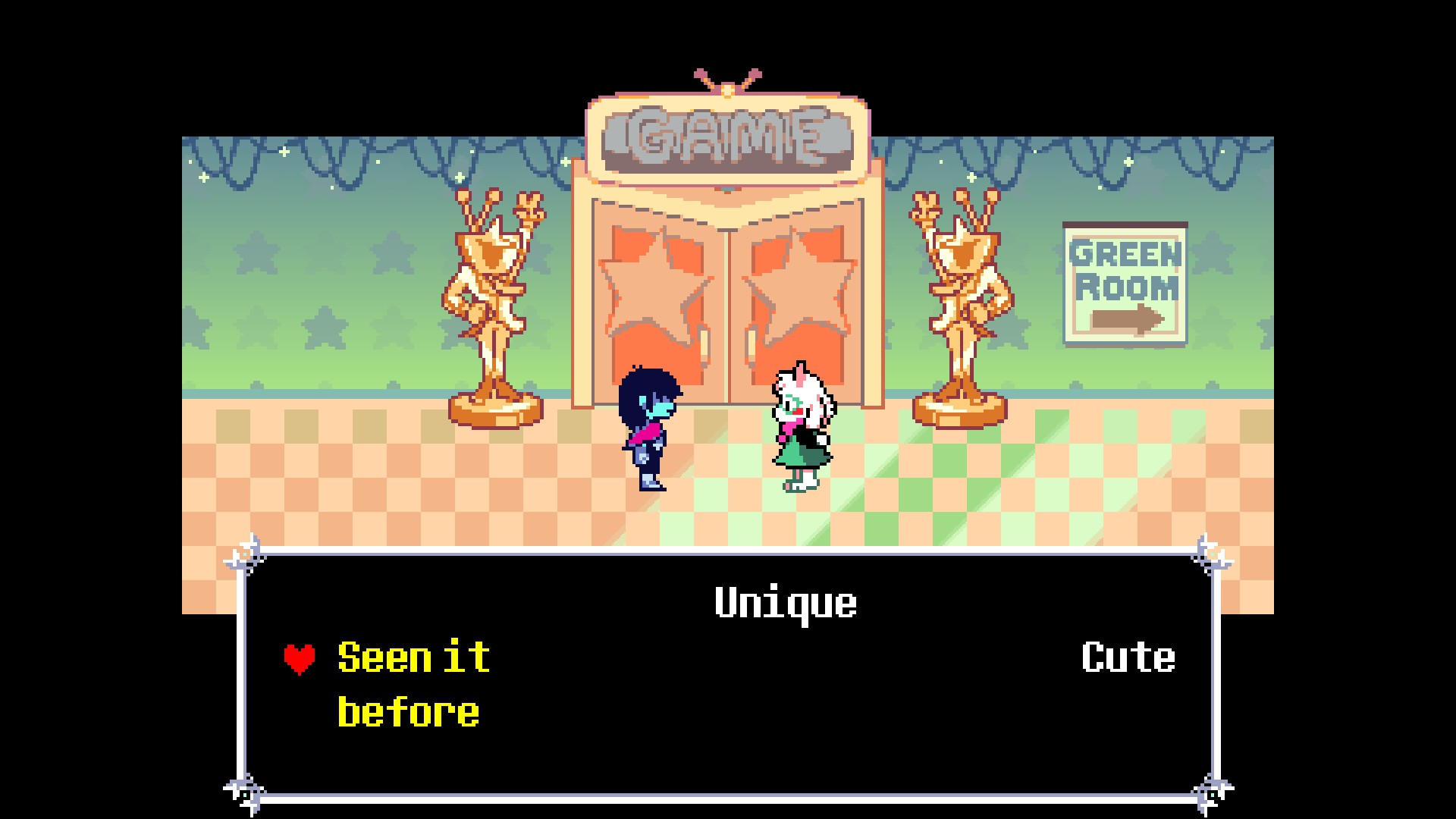 A screenshot of DELTARUNE